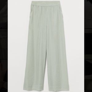 H&M - Straight Wide Leg Mint Pants
